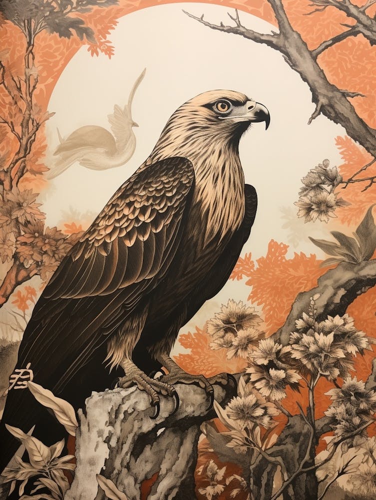 Dark And Moody Botanical Osprey 1