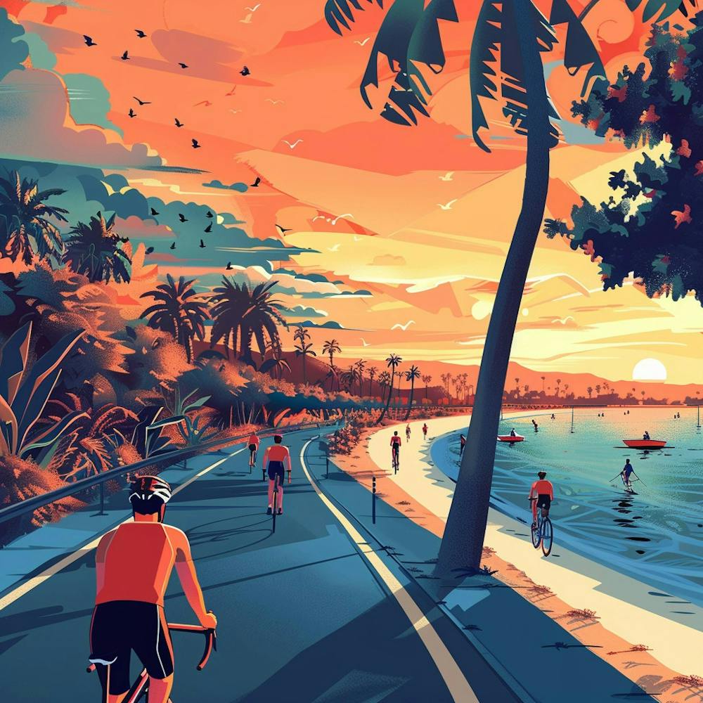 Sunset On The Beach 1