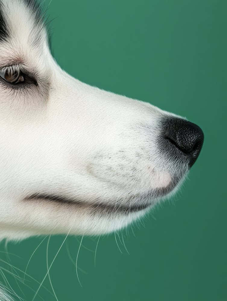 Portrait Of A Husky Dog