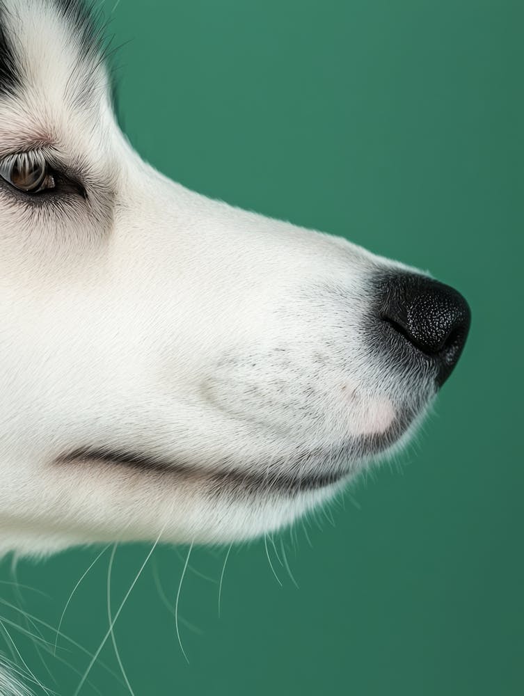 Portrait Of A Husky Dog