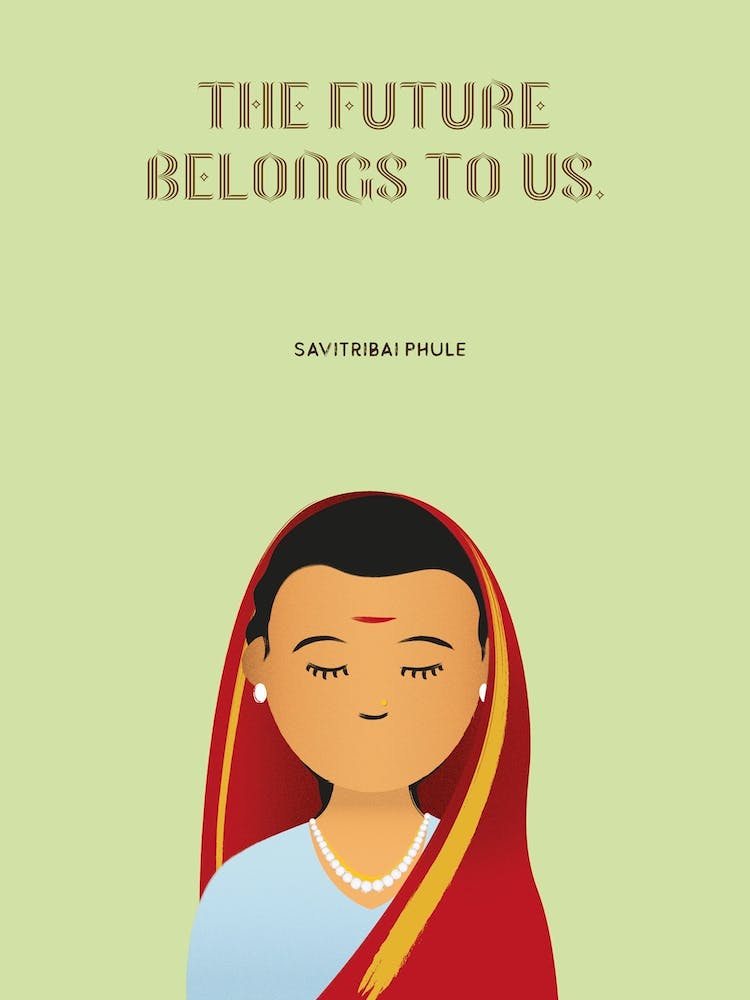 Inspirational people print - Savitribai Phule