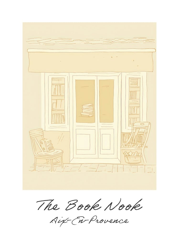 Aix En Provence The Book Nook Pastel Colours 4 Poster