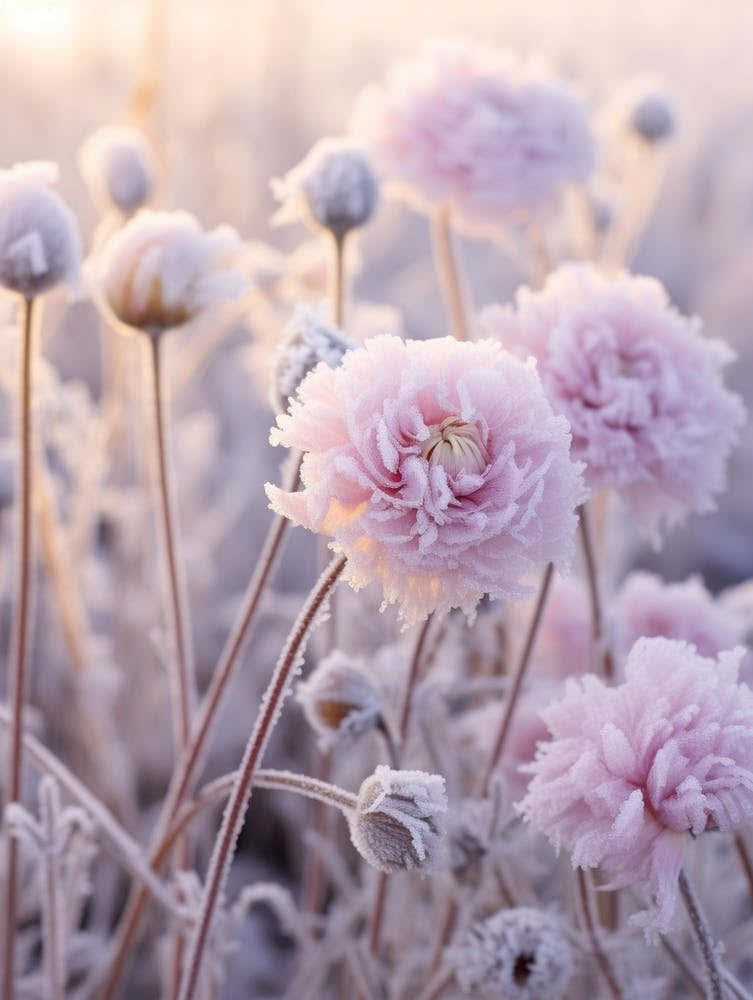 Frosty Botanical Scabiosa 1