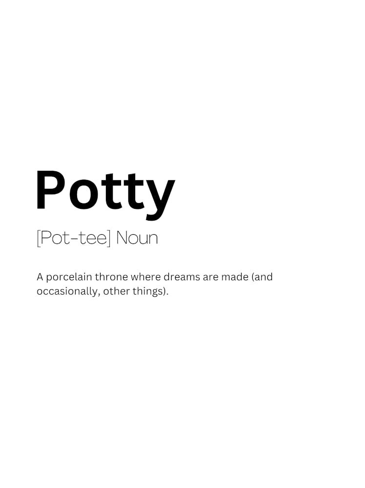 Potty Definition Meaning