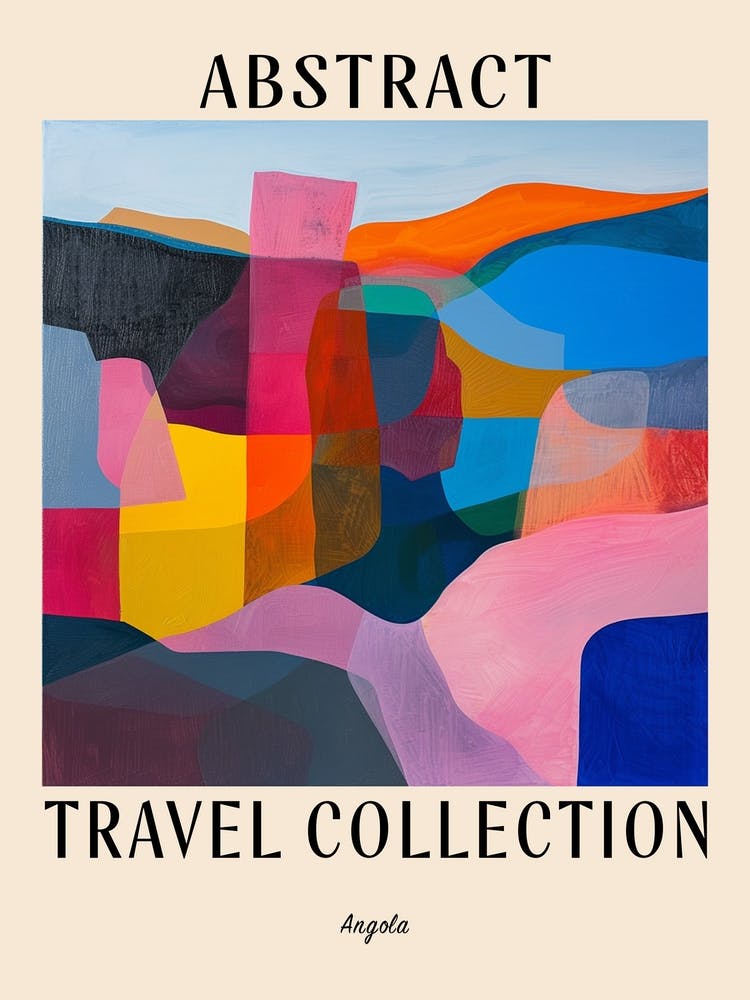 Abstract Travel Collection Poster Angola 5