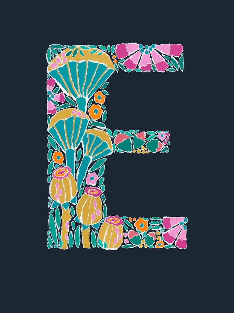 Letter E