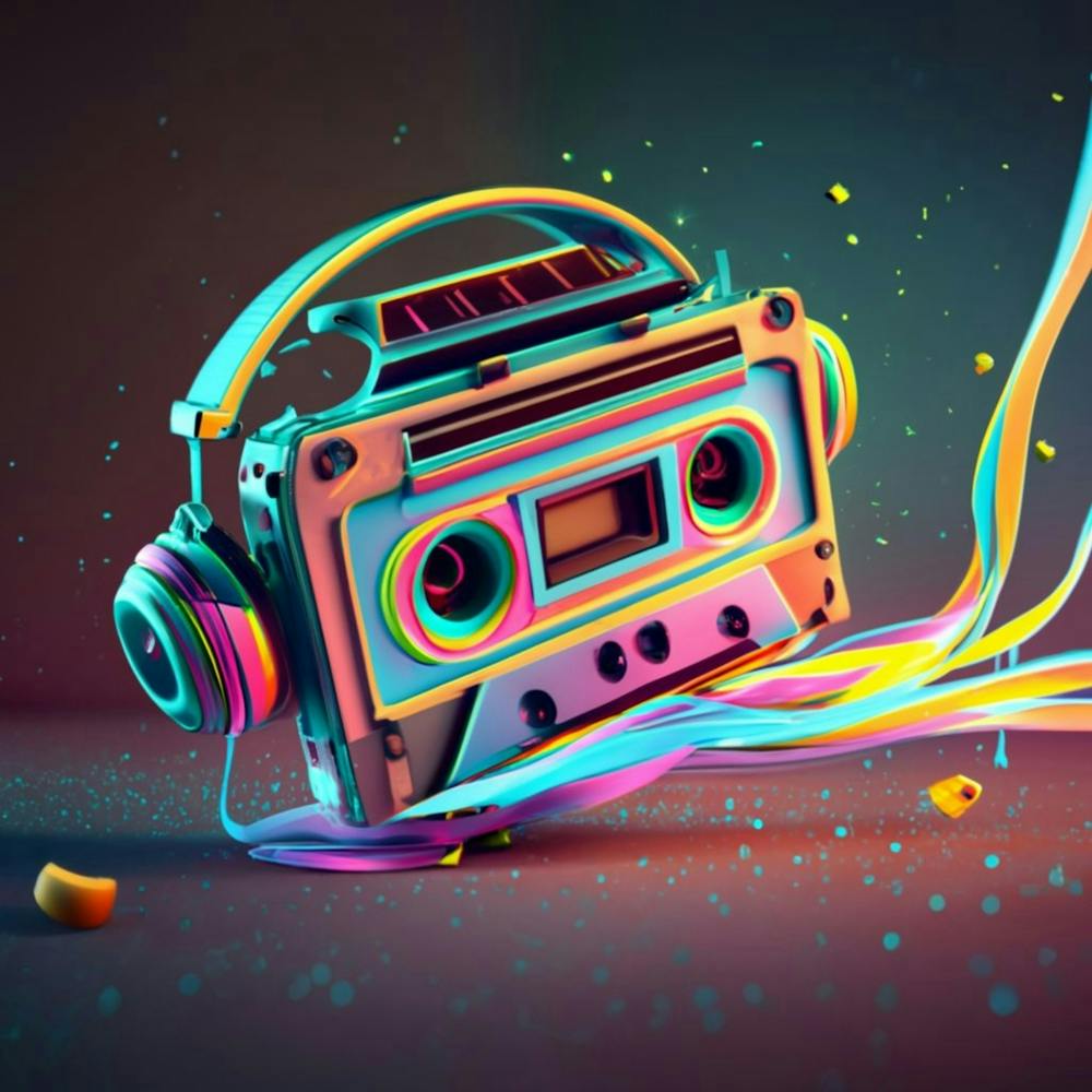 Retro Cassette Art