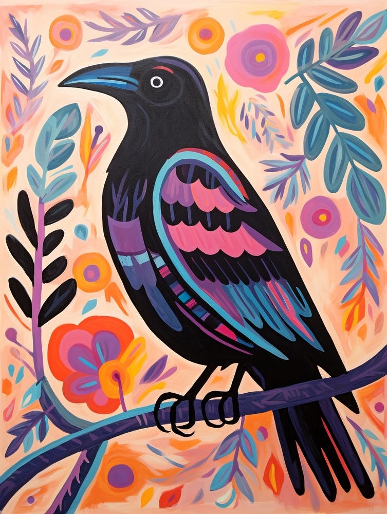 Pink Scandi Raven 2