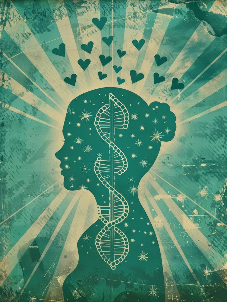 Dna Strands In The Heart