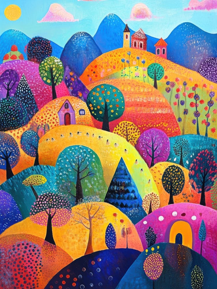 colorful mountain landscape 5