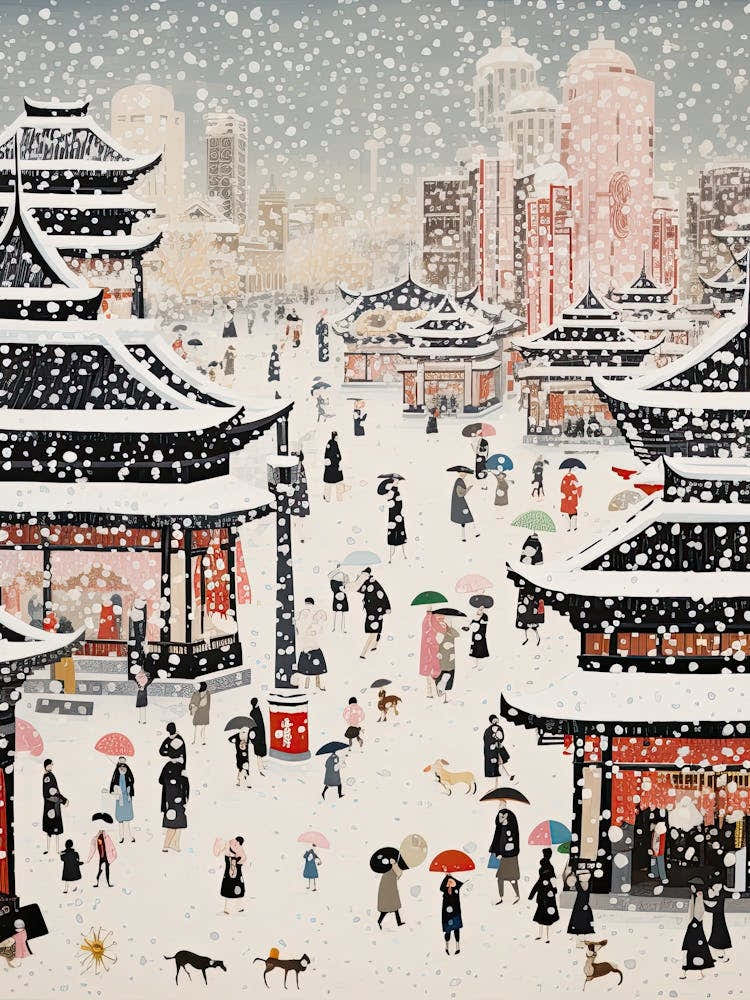 Winter Snow Harbin   China Snow Illustration 2