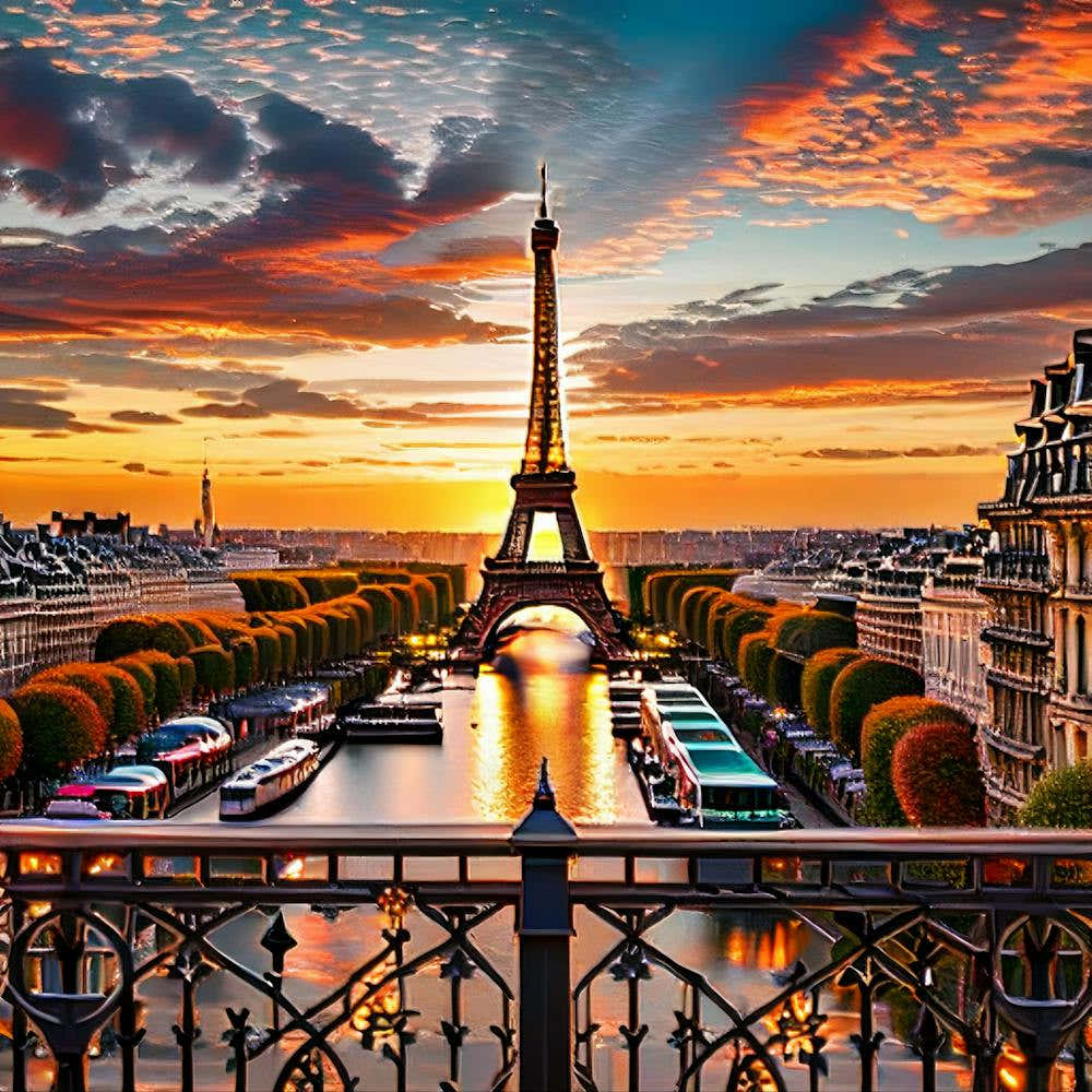Sunset In Paris