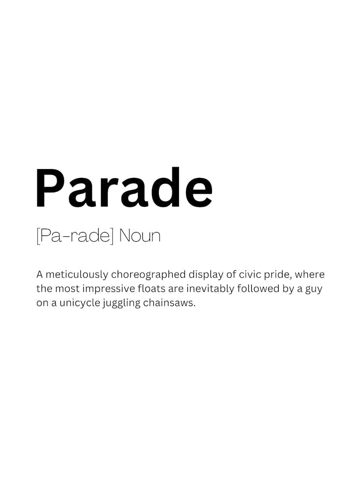 Parade Definition Meaning