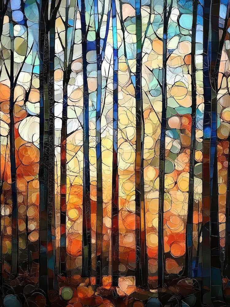 Gustav Klimt Print Trees Flower Garden Painting Klimt Exhibition Poster Painting Floral Decor Full