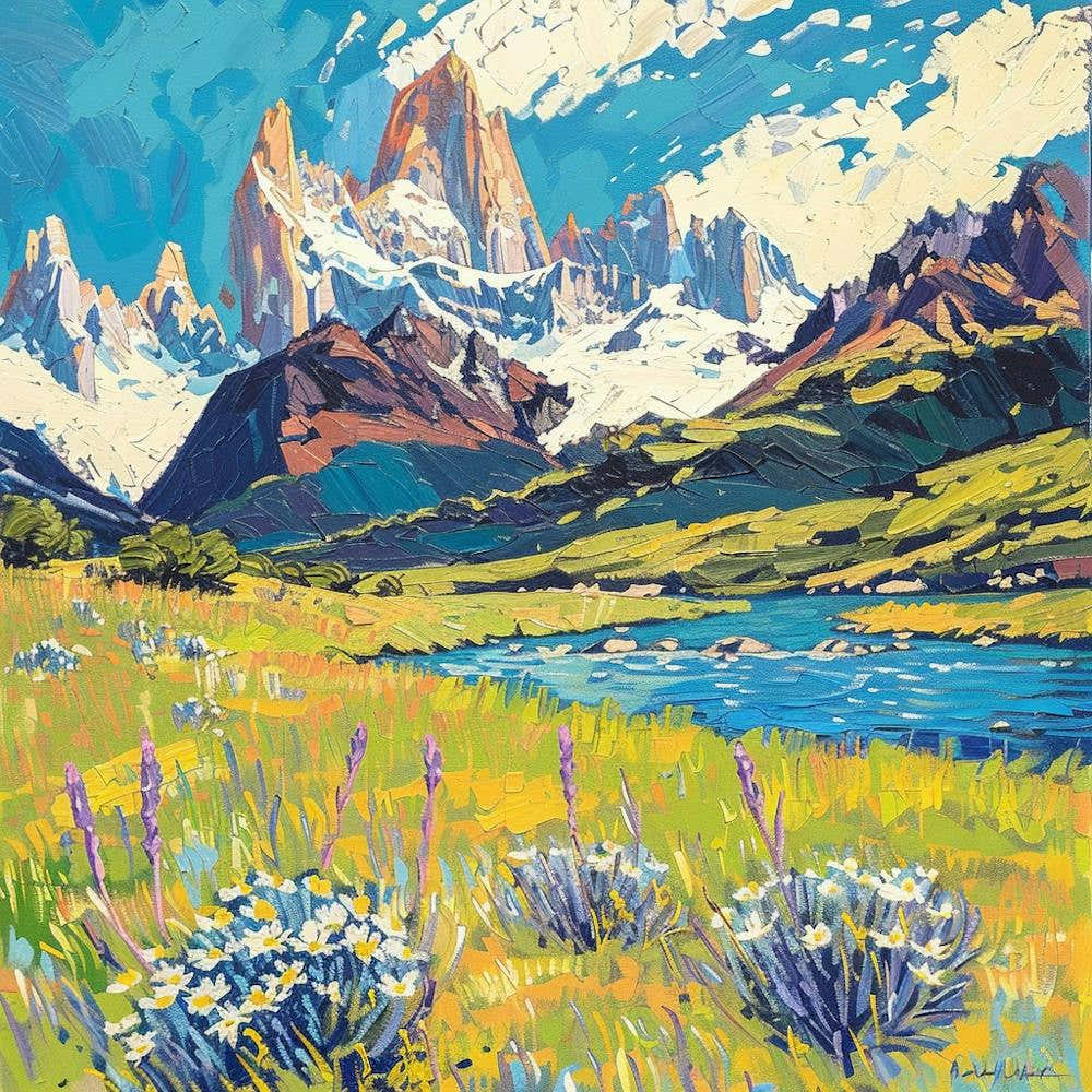 A Patagonia In Argentina Oil Painting Illustrati 1720364169 2