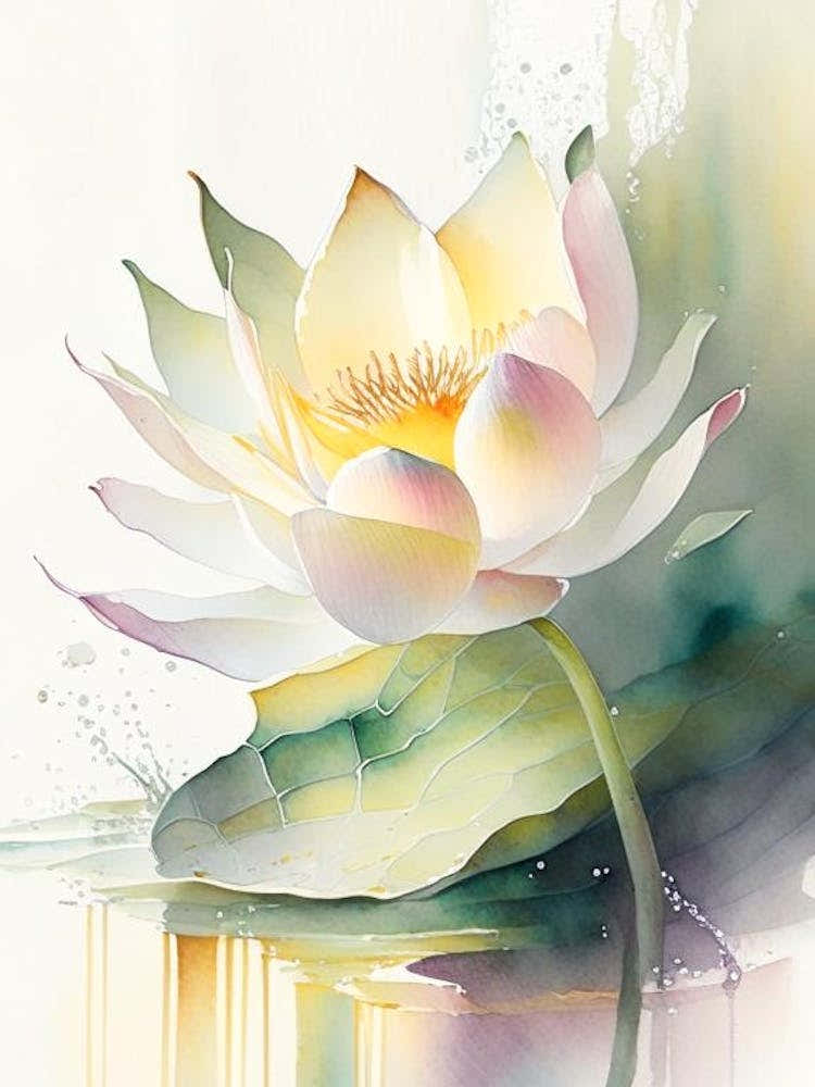Early Lotus Storybook Watercolour 4