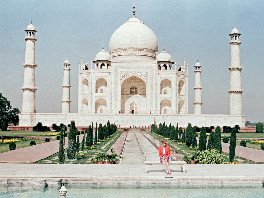 Princess Diana At The Taj Mahal, 1992