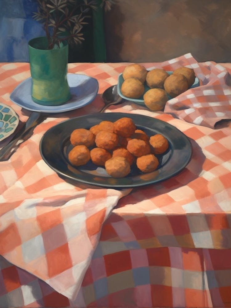 Arancini Still Life Painting