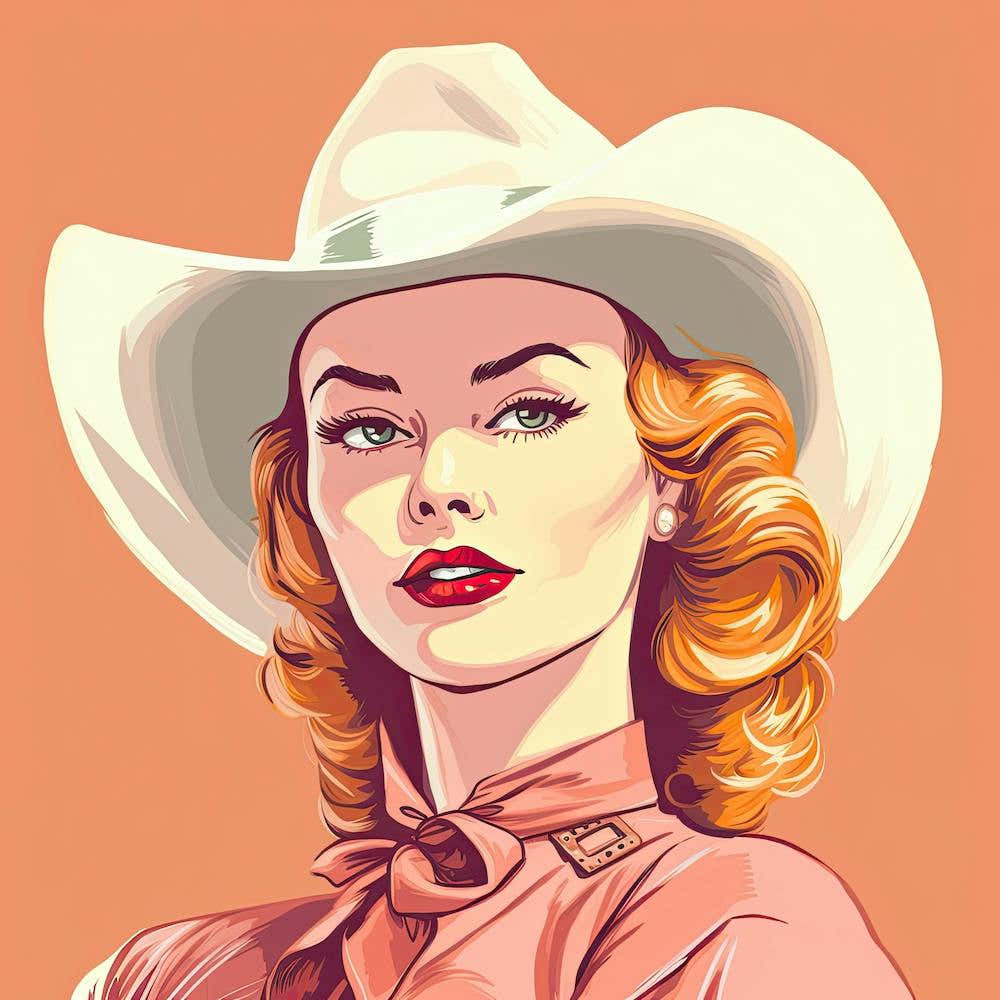 Cowgirl Portrait Face 2