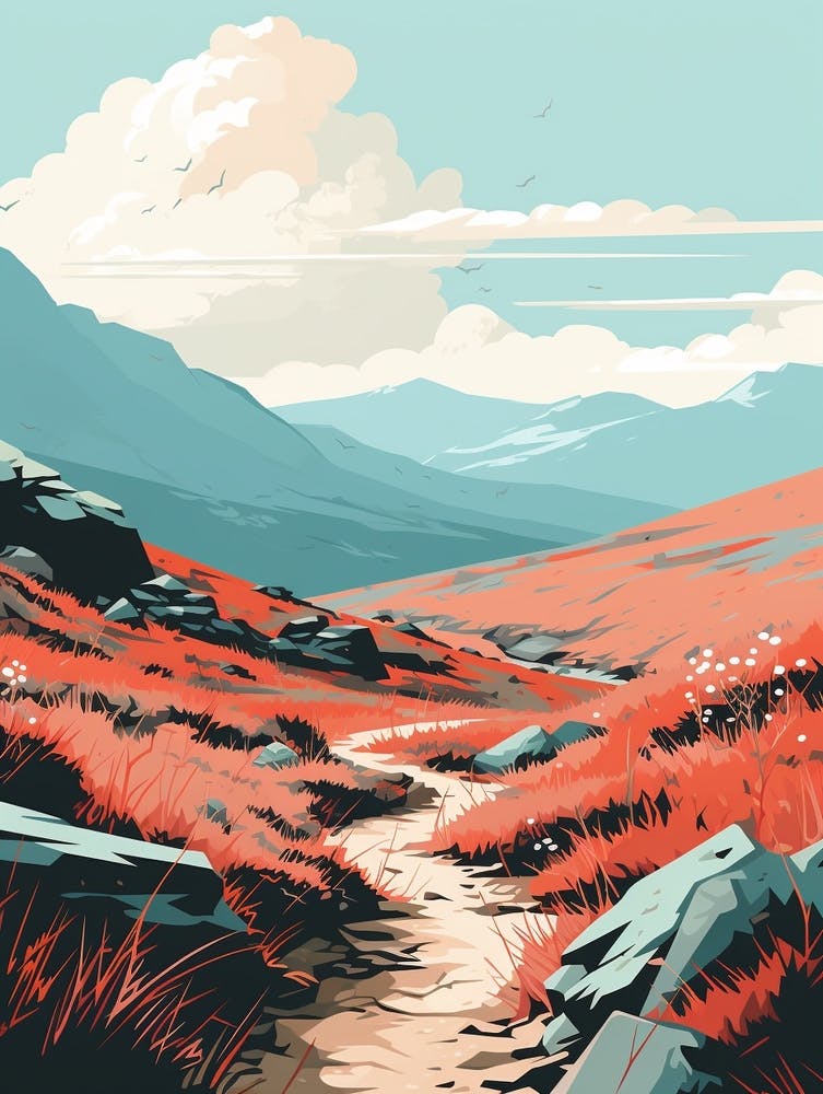 The West Highland Line Scotland 5 Hiking Trail Landscape