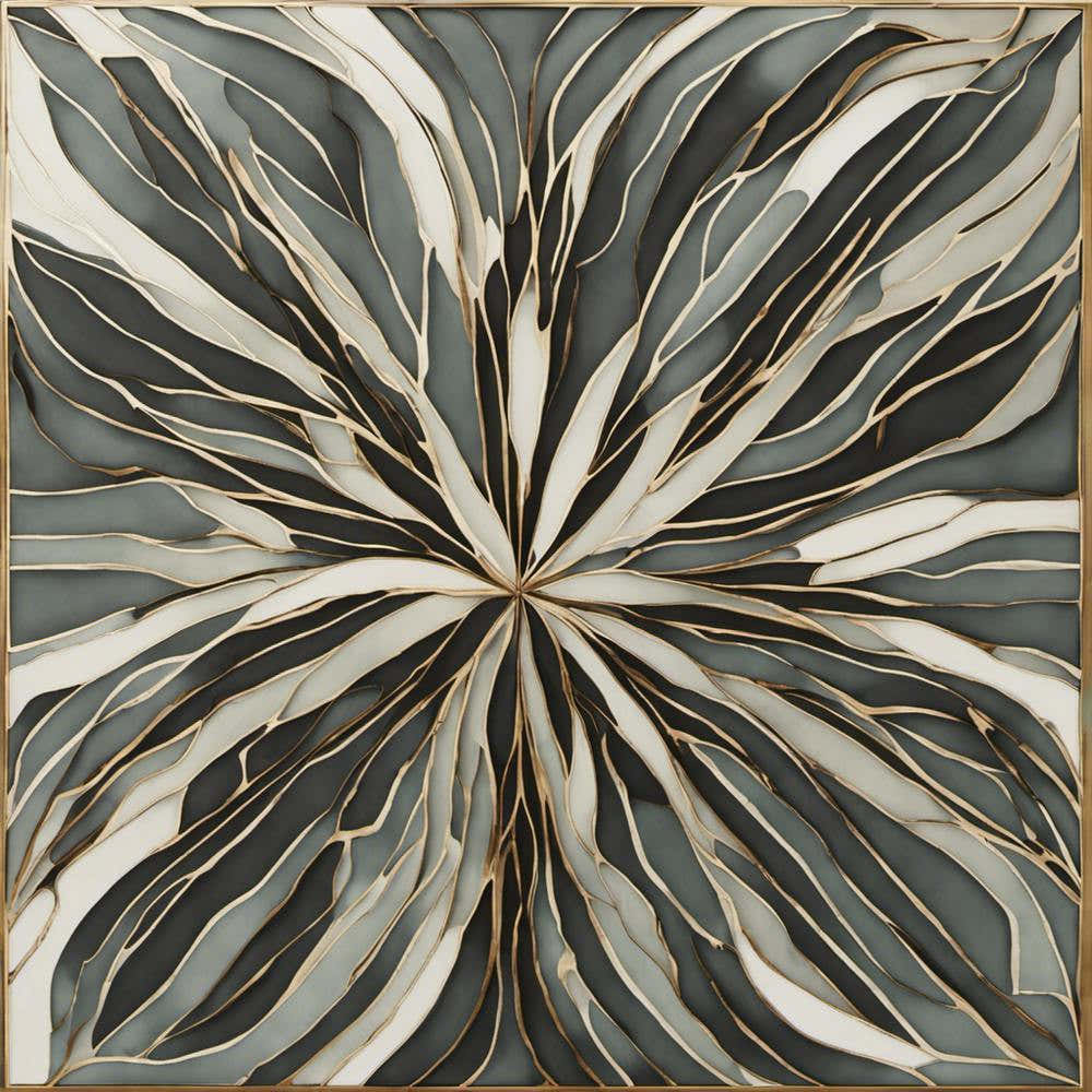 Abstract Flower Wall Art