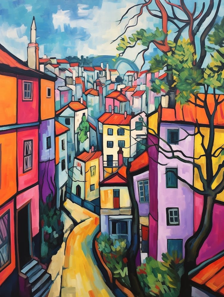 Porto Portugal 4 Fauvist Painting