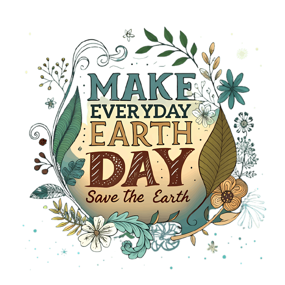Tinywow Make Everyday Earth Day Save The Earth Boho Gra 1