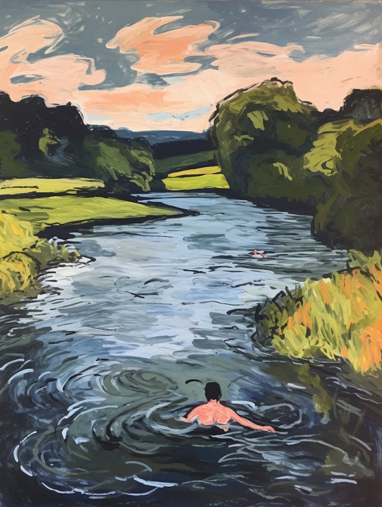 Wild Swimming At River Stou Dorset 3