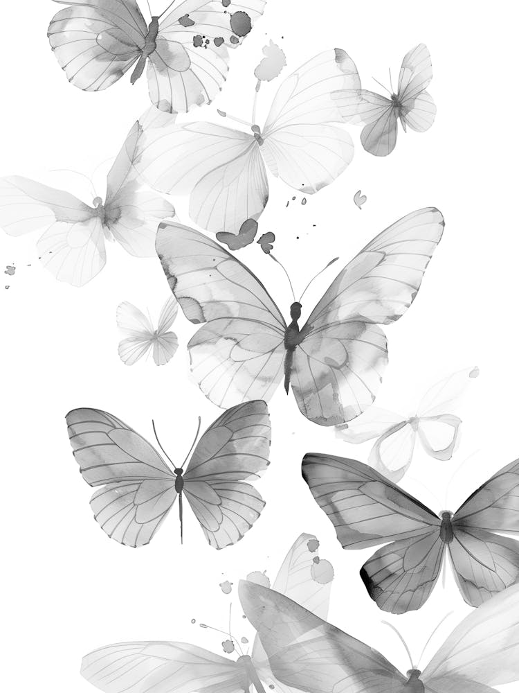 Butterflies In Flight 2