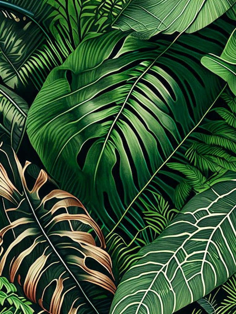 Jungle Foliage 4 Botanical