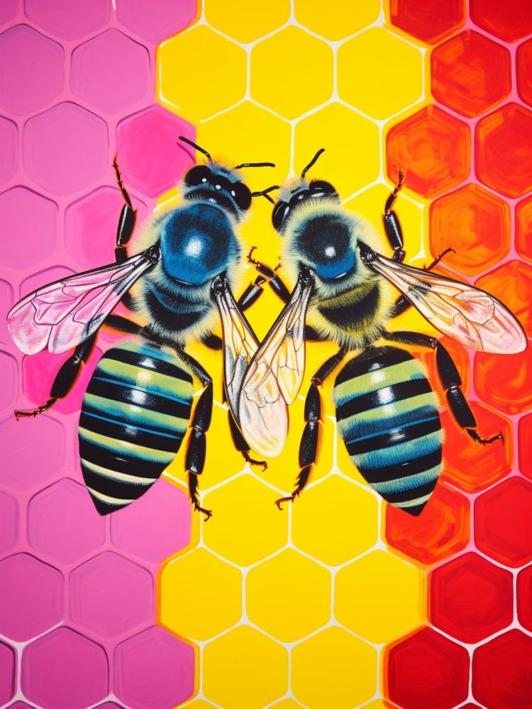 Honey Comb Colour Pop Bees 1