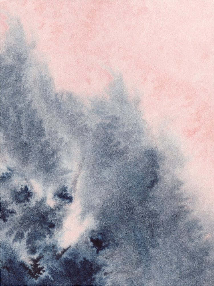 Sand Pink And Navy Watercolour 4