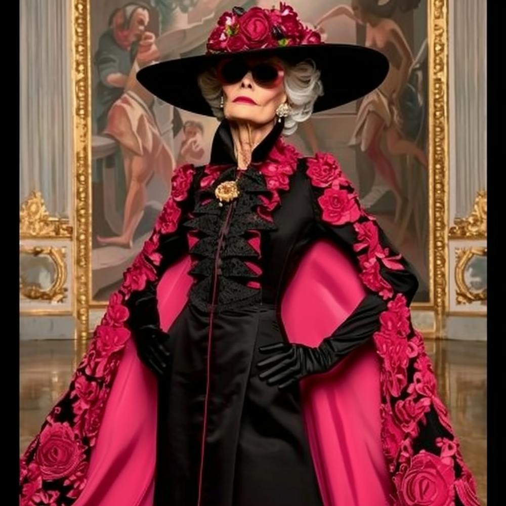 What is Age - Lady In Black And Pink - city wall art, colorful wall art, home decor, minimal art, modern wall art, wall art, wall decoration, wall print colourful wall art, decor wall art, digital art, digital art download, interior wall art, downloadable art, eclectic wall, fantasy wall art, home decoration, home decor wall, printable art, printable wall art, wall art prints, artistic expression, contemporary, modern art print