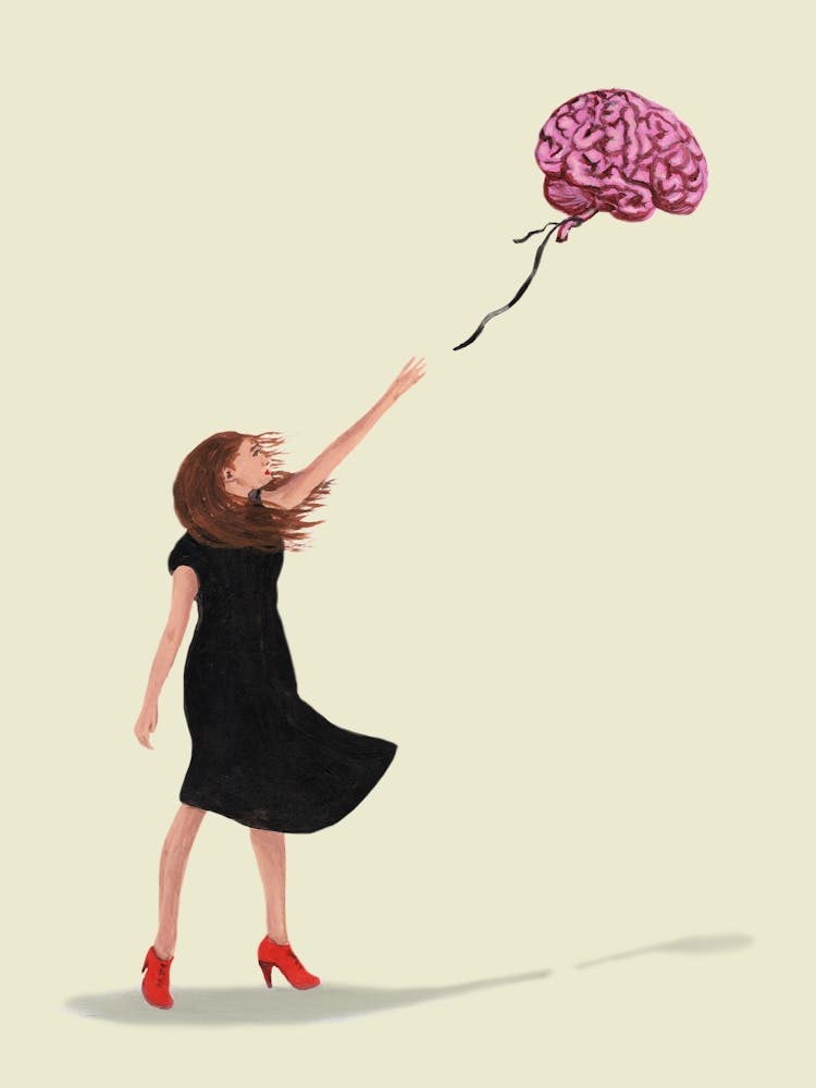 Banksy Inspired Brain Balloon