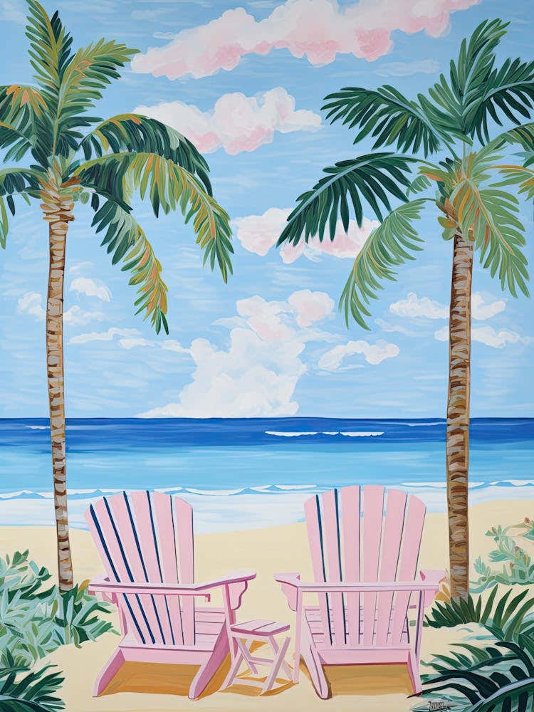 Siesta Key Beach, Florida, Matisse And Rousseau Style 3