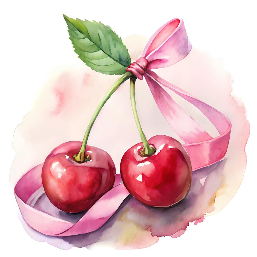 Watercolor Cherry
