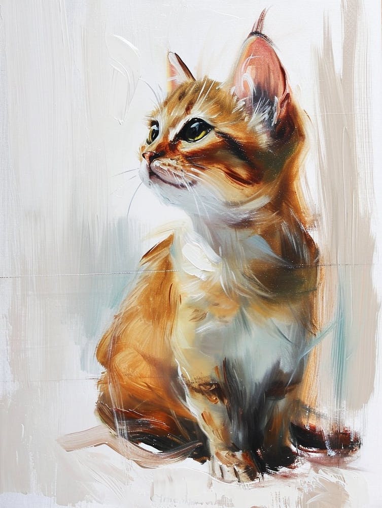 Manx Cat Painting 3