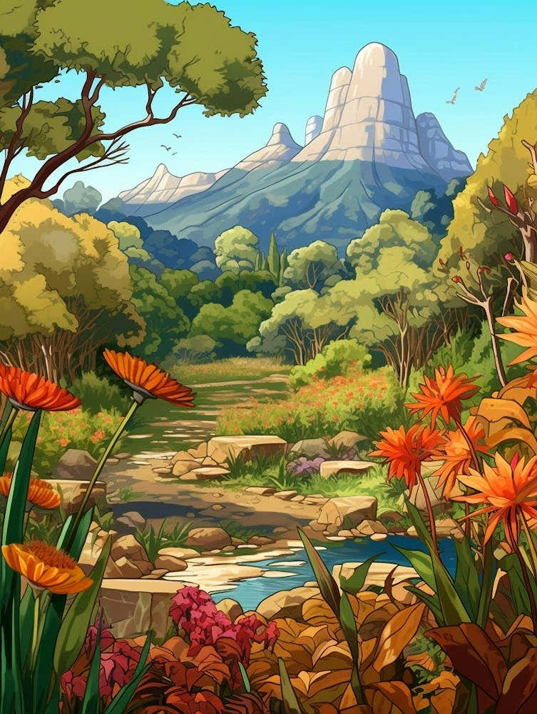Kirstenbosch National Gardens Cartoon 1