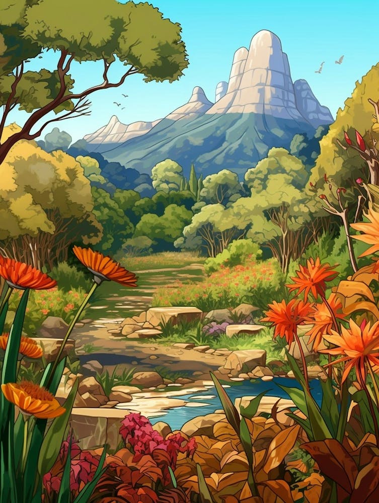 Kirstenbosch National Gardens Cartoon 1