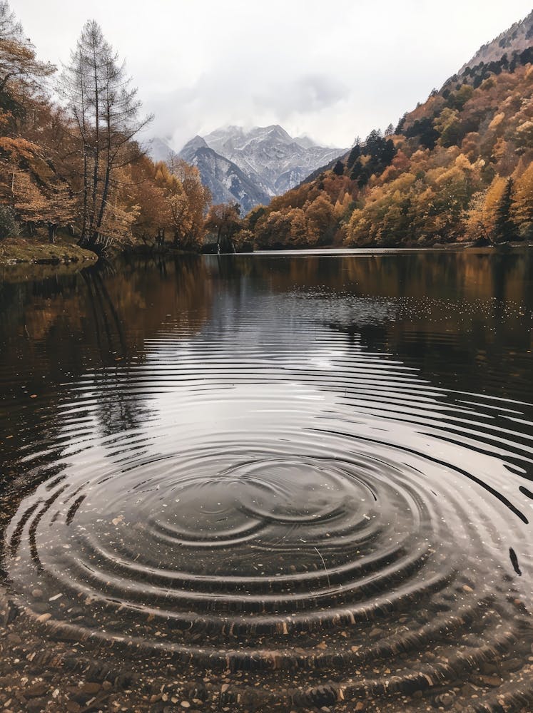 Autumn Lake In The Mountains 2