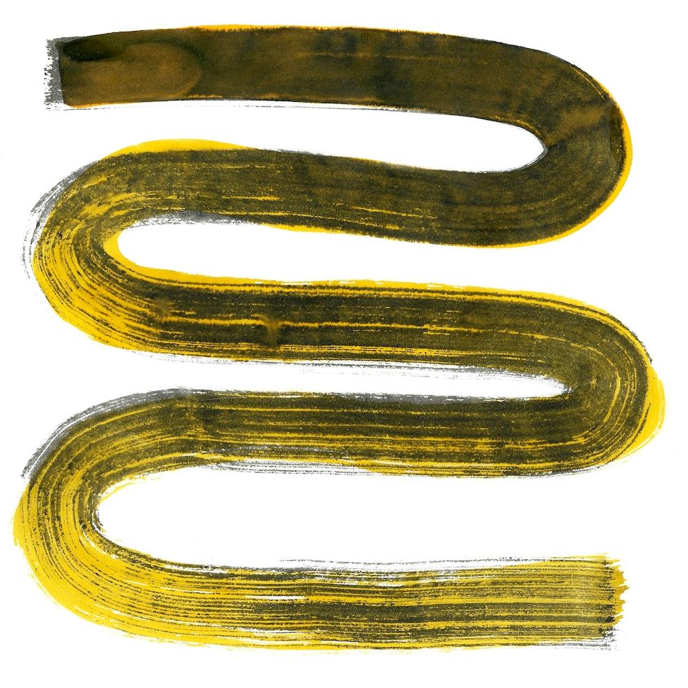 Zig Zag Yellow Square