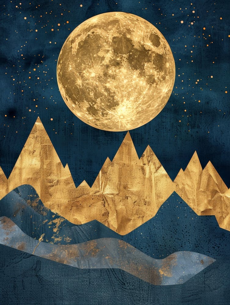 Full Moon In The Mountains