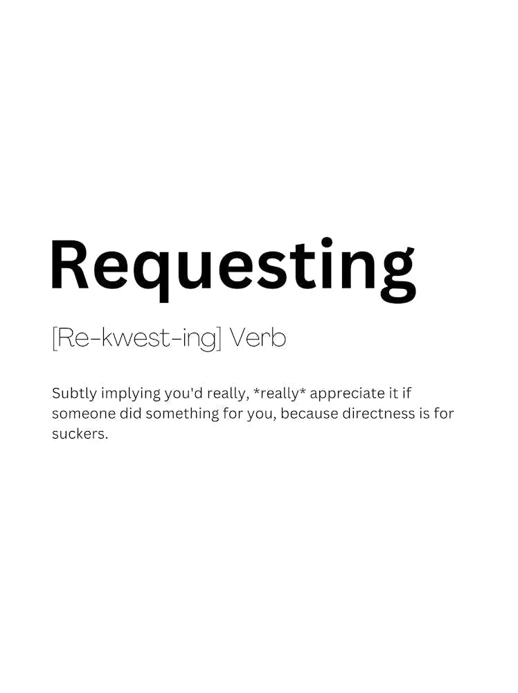 Requesting Definition Meaning