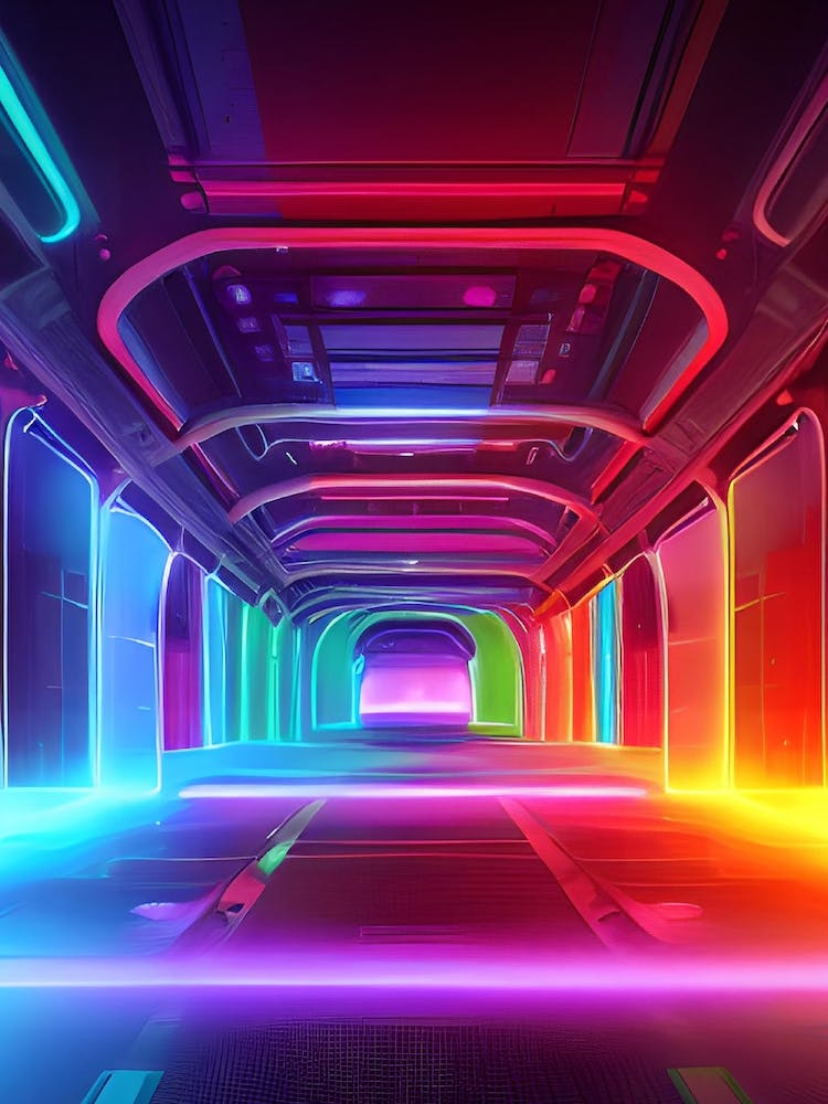 Neon Futuristic Sci Fi