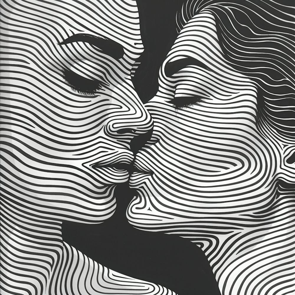 Kiss Canvas Print