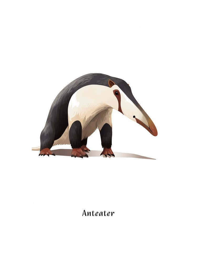 Anteater Kids Animal Poster
