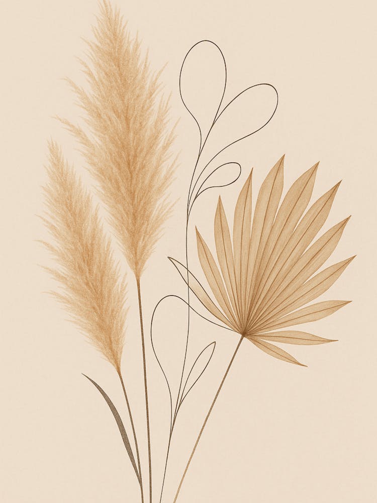 Beige Grasses