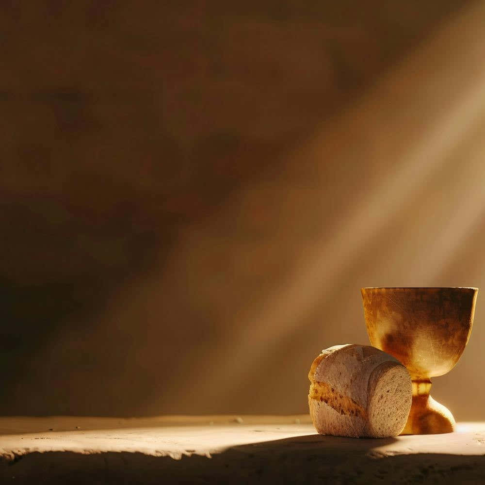 Golden Chalice And Bread