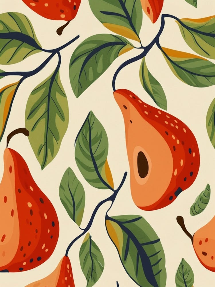 Pear Pattern Illustration 3