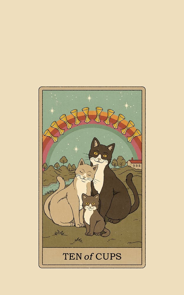 Ten Of Cups   Cats Tarot